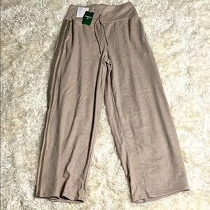 HALARA Ribbed Knit Pants in Taupe